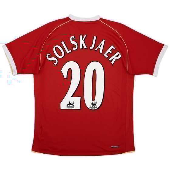 2006-07 Manchester United Home Shirt Solskjaer #20
