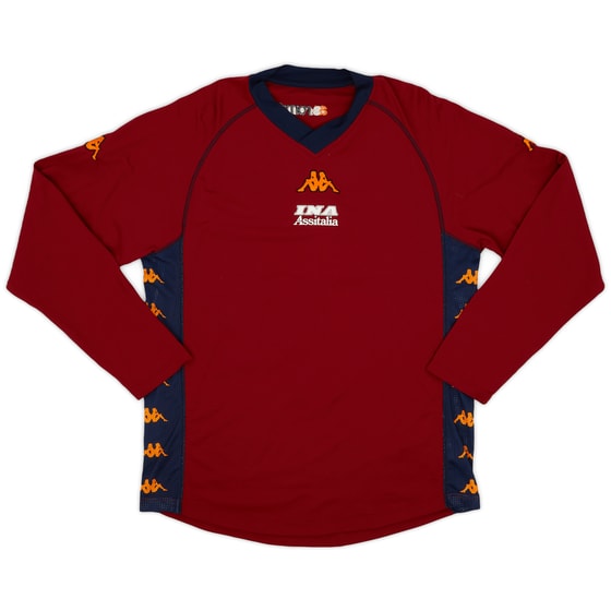 2000-01 Roma Kappa Training L/S Shirt - 8/10 - (XXL)