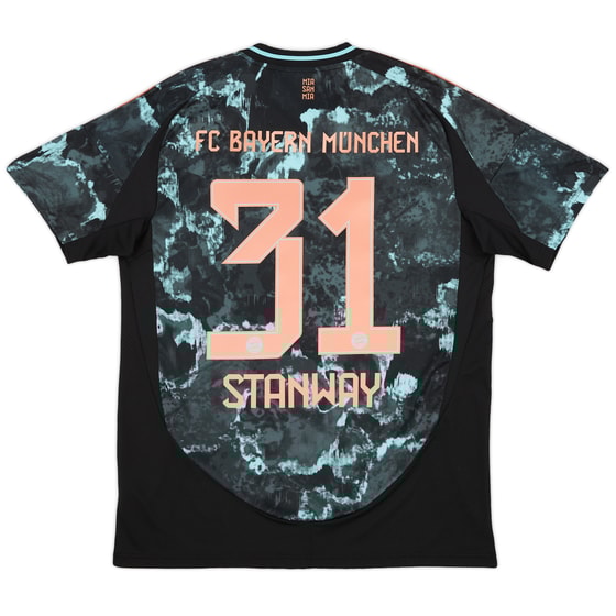 2024-25 Bayern Munich Women's Away Shirt Stanway #31 (Unisex fit)