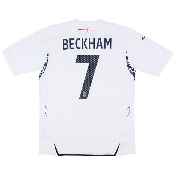 2007-09 England Home Shirt Beckham #7