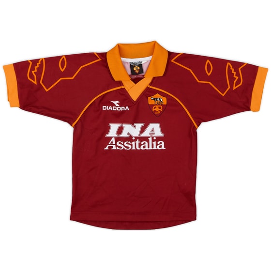 1999-00 Roma Home Shirt - 8/10 - (S.Boys)