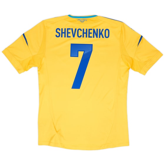 2011-13 Ukraine Home Shirt Shevchenko #7 - 6/10 - (M)