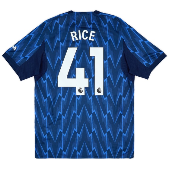 2025-26 Arsenal Authentic Away Shirt Rice #41
