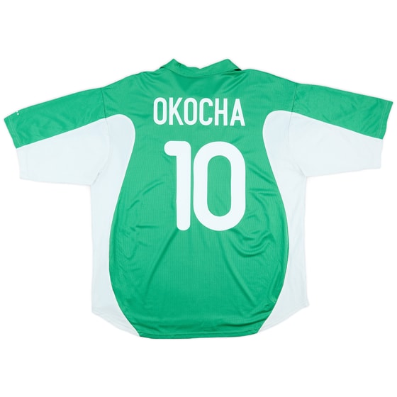 2000-01 Nigeria Home Shirt Okocha #10 - 9/10 - (XL)