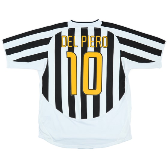 2003-04 Juventus Home Shirt Del Piero #10 - 7/10 - (XL)