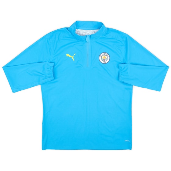 2024-25 Manchester City Puma 1/4 Zip Training Rain Top - As New - (L)