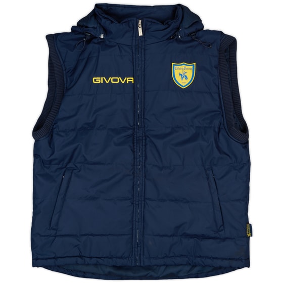 2018-19 Chievo Verona Givova Padded Hooded Gilet - As New - (XL)