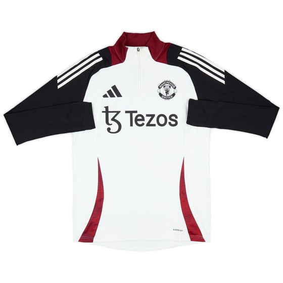 2024-25 Manchester United adidas 1/4 Zip Training Top