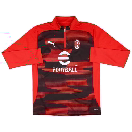 2024-25 AC Milan Puma 1/4 Zip Pre-Match Top (KIDS)