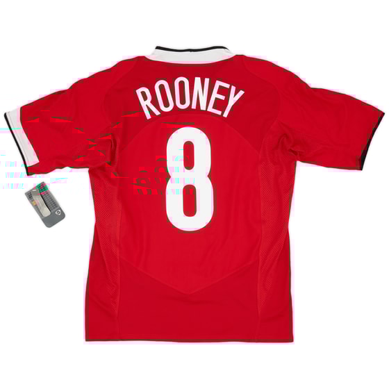 2004-06 Manchester United Home Shirt Rooney #8 (M)
