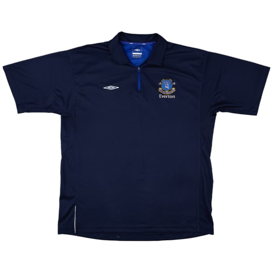 2006-07 Everton Umbro 1/4 Zip Training Polo - 7/10 - (XXL)