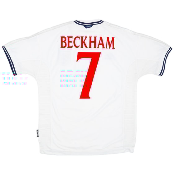 1999-01 England Home Shirt Beckham #7
