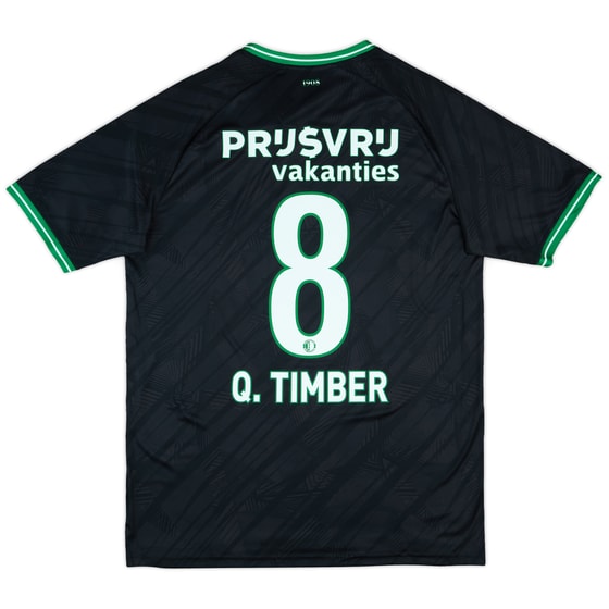 2024-25 Feyenoord Away Shirt Q.Timber #8