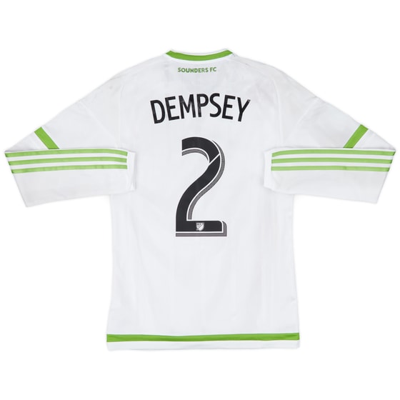 2015 Seattle Sounders Player Issue Away L/S Shirt Dempsey #2 - 6/10 - (S)