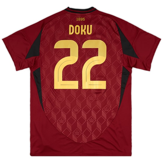 2024-25 Belgium Home Shirt Doku #22