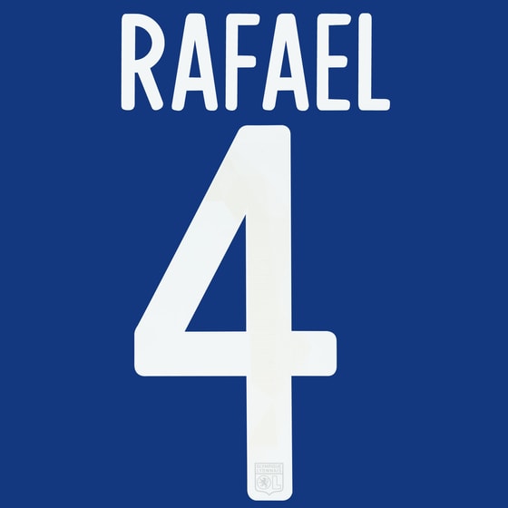 2017-18 Lyon Away European Rafael #4 Name Set
