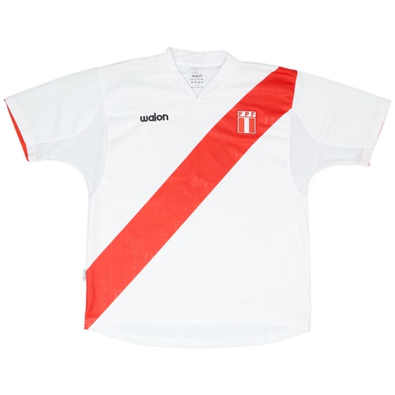 2004-06 Peru Home Shirt #18 - 8/10 - (L)