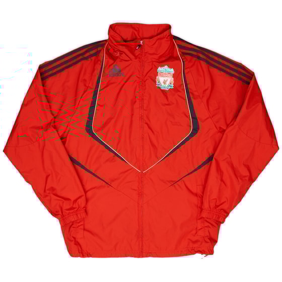 2009-10 Liverpool adidas Hooded Rain Jacket - 6/10 - (S/M)
