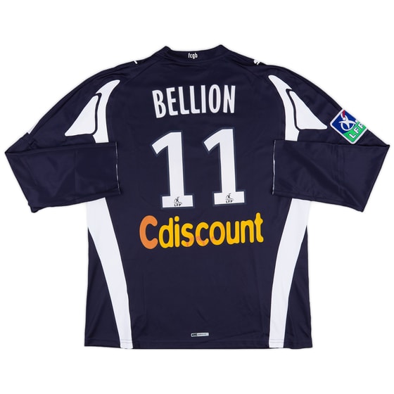 2007-08 Bordeaux Match Issue Home L/S Shirt Bellion #11