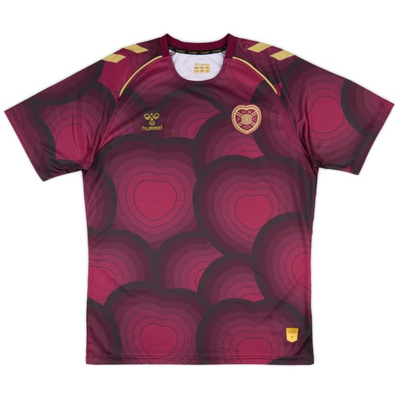 2025-26 Hearts Hummel Pre-Match Shirt