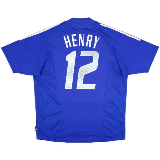 2002-04 France Home Shirt Henry #12 - 8/10 - (L)