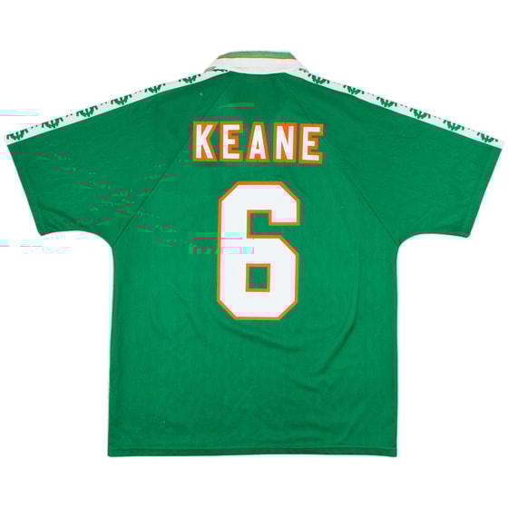 1996-98 Ireland Home Shirt Keane #6 - 8/10 - (L)