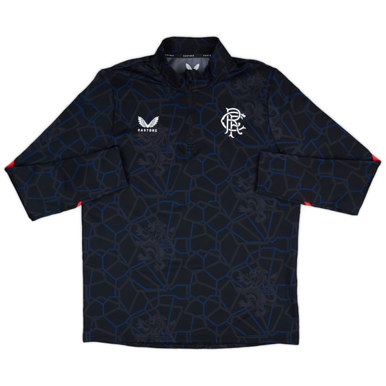 2024-25 Rangers Castore 1/4 Zip Training Top