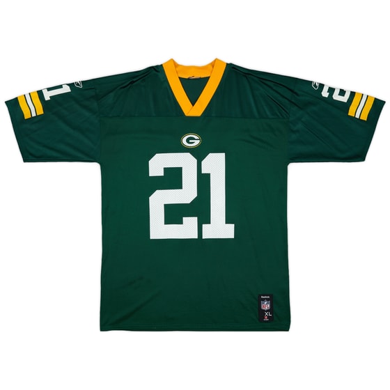 2008-11 Green Bay Packers Woodson #21 Reebok Replica Home Jersey - 9/10 - (XL)