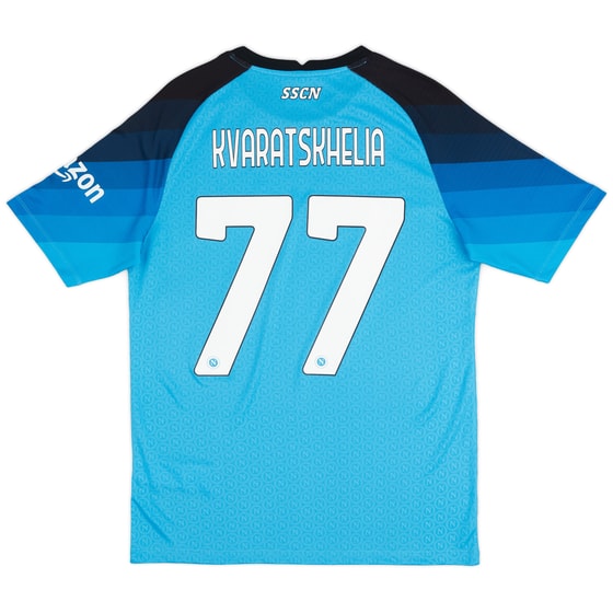 2022-23 Napoli Authentic Home Shirt Kvaratskhelia #77