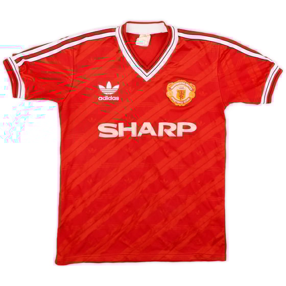 1986-88 Manchester United Home Shirt - 8/10 - (S)