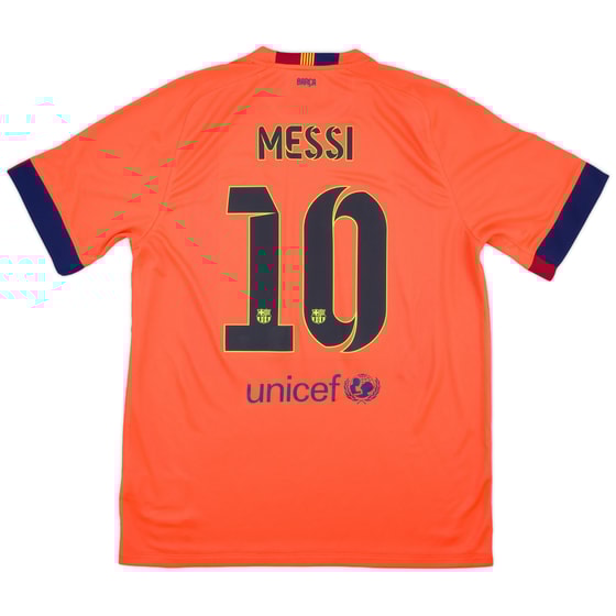 2014-15 Barcelona Away Shirt Messi #10