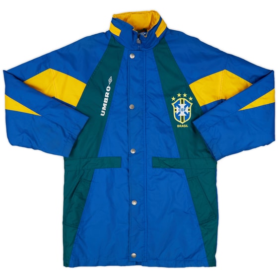 1994-96 Brazil Umbro Bench Coat - 8/10 - (M)