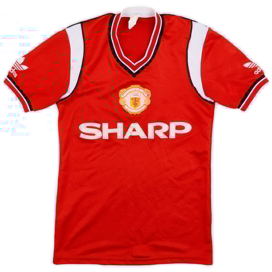 1984-86 Manchester United Home Shirt - 5/10 - (L.Boys)