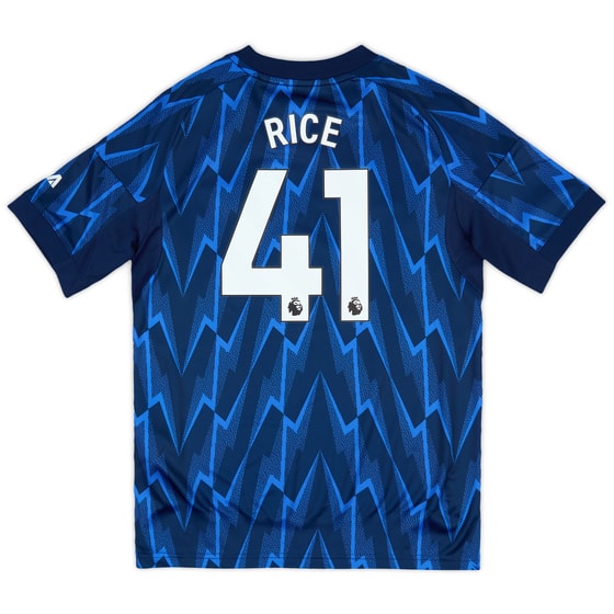 2025-26 Arsenal Away Shirt Rice #41 (KIDS)