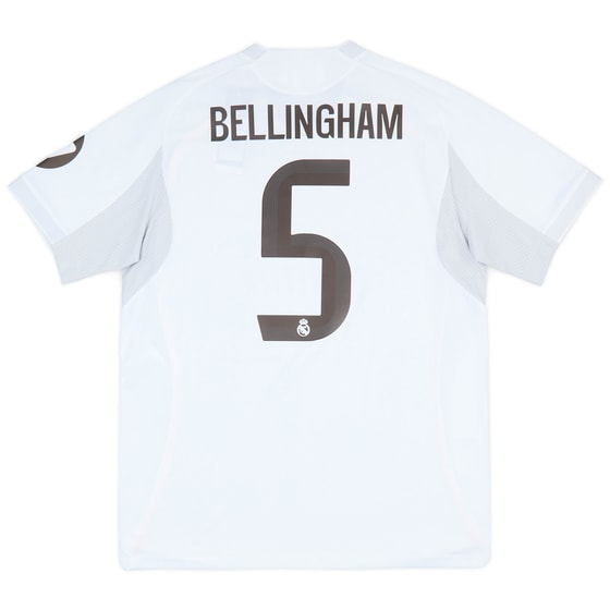 2025-26 Real Madrid Authentic Home Shirt Bellingham #5