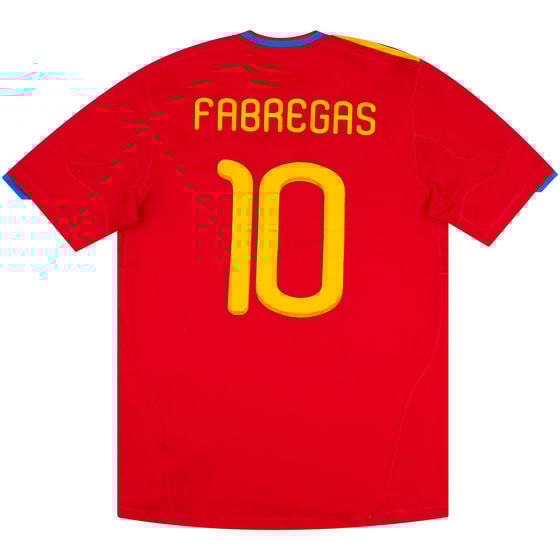 2009-10 Spain Home Shirt Fabregas #10