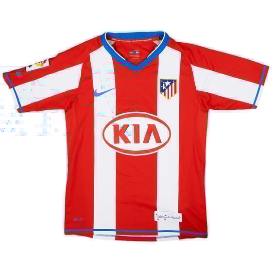 2007-08 Atletico Madrid Home Shirt - 9/10 - (M.Boys)