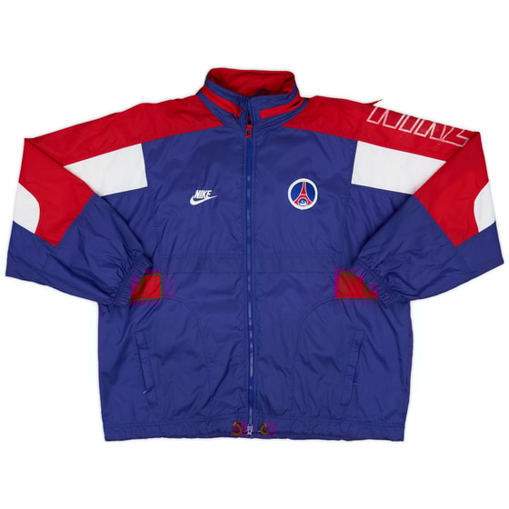1996-97 Paris Saint-Germain Nike Hooded Rain Jacket - 7/10 - (L)