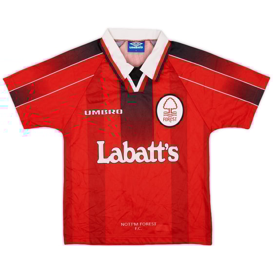 1996-97 Nottingham Forest Home Shirt - 8/10 - (Y)
