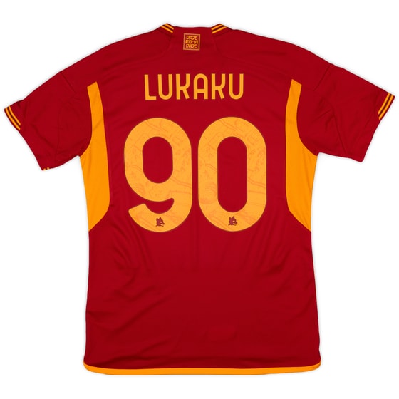 2023-24 Roma Home Shirt Lukaku #90 (M)