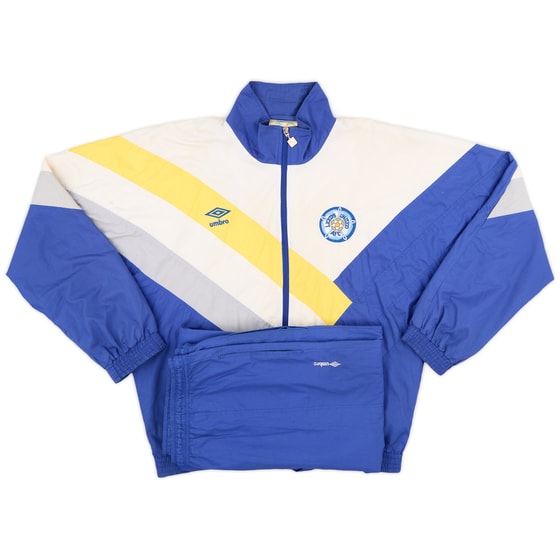 1990-91 Leeds United Umbro Tracksuit - 8/10 - (S)