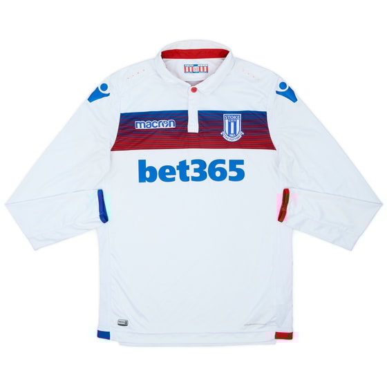 2017-18 Stoke City Third L/S Shirt - 8/10 - (M)