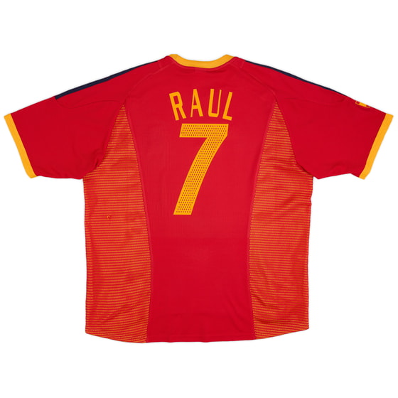 2002-04 Spain Home Shirt Raul #7