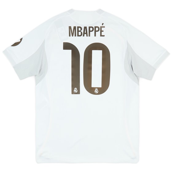 2025-26 Real Madrid Authentic Home Shirt Mbappe #10