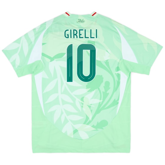 2025-26 Italy Women's Authentic Away Shirt Girelli #10 (Unisex Fit) 