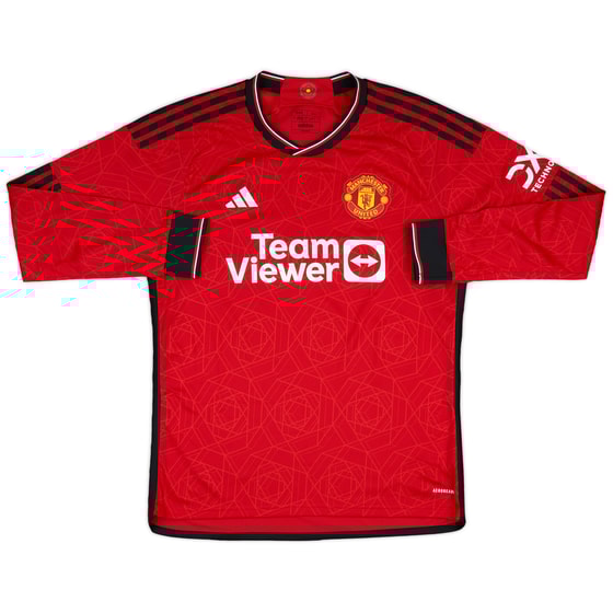2023-24 Manchester United Home L/S Shirt