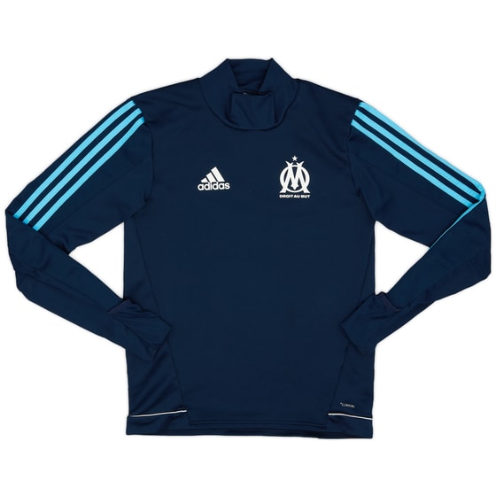 2017-18 Olympique Marseille adidas Sweat Top - 9/10 - (S)