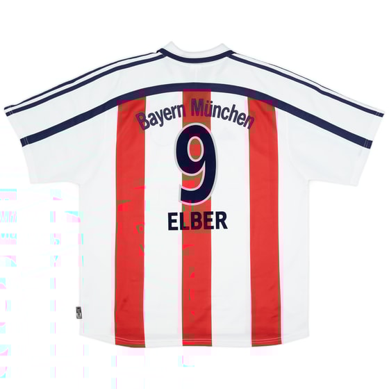 2000-01 Bayern Munich Away Shirt Elber #9 - 9/10 - (XL)