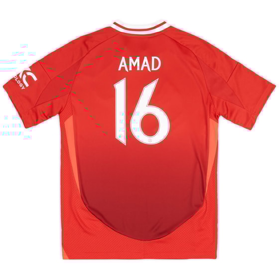 2024-25 Manchester United Home Shirt Amad #16 (KIDS)