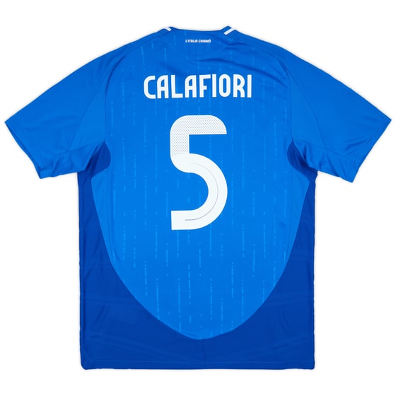 2024-25 Italy Authentic Home Shirt Calafiori #5